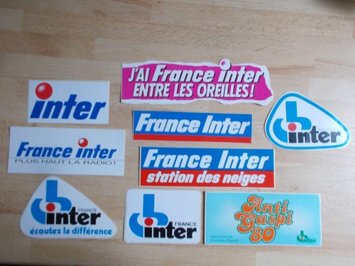 Autocollants radio france - 9,