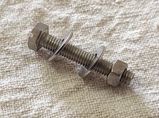 Lot de 56 Boulons tête hexagonale fendue 5mm x 30mm + 56 Ecrous + 112 Rondelles