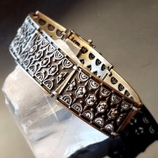 Bracelet articulé art déco - bracelet,