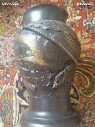 Vase bronze chinois ancien - bronze,