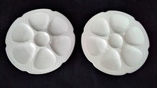 2 Assiettes à huitres en Porcelaine de Limoges Raynaud     NOUVEAU