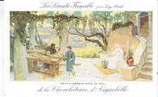 1 CPA CHOCOLAT D'AIGUEBELLE : LA SAINTE FAMILLE par Loÿs Prat