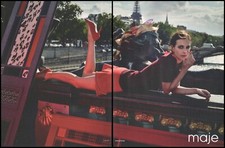 High Heels Maje Magazine Print Ad Women Fashion Long legs shoes 2016-2pg