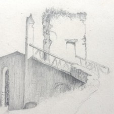 Paysage de France Dessin de