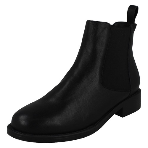 Bottes cuir cheville - cuir,