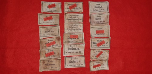 Etiquette tissu ww1 - , à