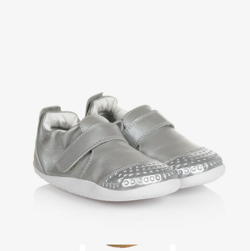 Bobux baby girls silver - bobux,