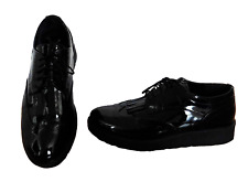 Chaussures. Derbies vernis noir compense. Camaieu. Pointure 38