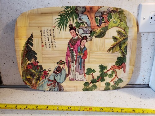 Painted bamboo decorative - painted,