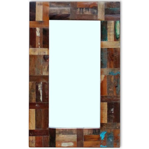 Miroir bois récupération - bois, de