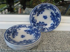 6  ASSIETTES CREUSES  SARREGUEMINES U & Cie  Décor EPINE 21,7 cm diamètre