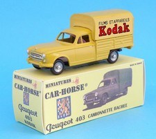 Car-Horse Peugeot 403 pick up baché Kodak Type 2 style Dinky cij jrd