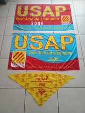 Lot Supporter BANNIERE - DRAPEAU RUGBY USAP PERPIGNAN 2006 3008 Liv Offerte !!!