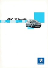 Catalogue Brochure Peugeot 307 HDI Speed Up 01/2004 Suisse en FRA / DEU / ITA