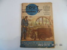 SYSTEME D N°74 02/1952 REMORQUE A MOTEUR PLANCHER BETON ARME BATEAU PLIANT   H69