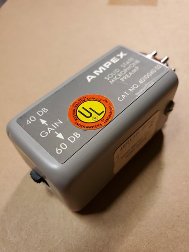 Ampex microphone preamplifier - ampex,