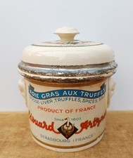 Ancienne terrine à foie gras en faïence - Édouard Artzner