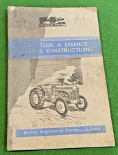 Manuel d'Instructions Tracteur Harry FERGUSON - Mai 1954 -  Etat Moyen.