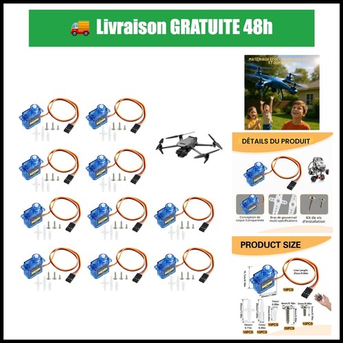 Micro servomoteurs sg90 - micro-servomoteurs, 9g