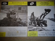 2 CATALOGUES TRAVAUX PUBLICS CHARGEUR TYPE J.C.V  / MINIPELLE ( ref 36 )