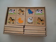 DOMINOS DOUBLE FACE EVEIL ET JEUX EN BOIS