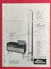 PUBLICITE PRESSE Radio Console MOZART RIBET DESJARDINS Briquet SILVER MATCH 1959