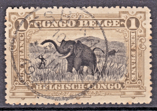 Timbre 1916 congo - timbre,