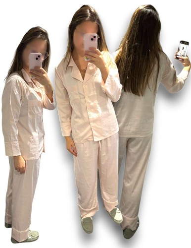 Satin rose pyjama ensemble - satin,