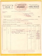 POISSY (78) REVETEMENTS DECORATIFS / CIMENTS "ELO / FIBROCIMENT" 1936