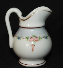 Petit pichet ancien (19ème) Porcelaine de Paris, décor peint main (7 cm)