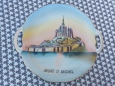 Dadat Limoges plat en porcelaine décor  Mont Saint Michel