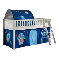 Lit Enfant Tente & Tunnel "Scott Astro" 90x200cm Blanc