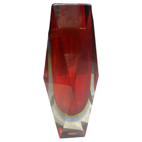 Vase verre facetté - verre,