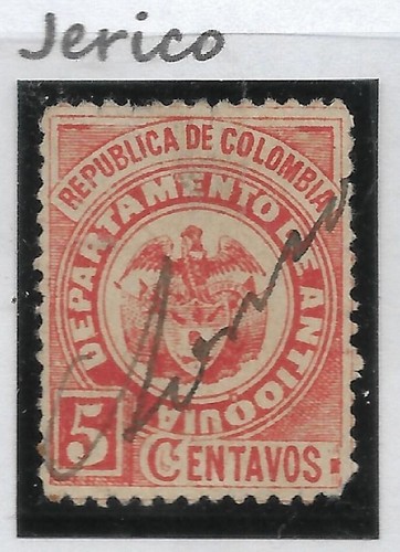 Colombie antioquia 1892 5c - colombie-antioquia.,
