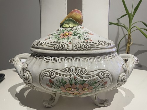 Soupière ancienne porcelaine - soupière,