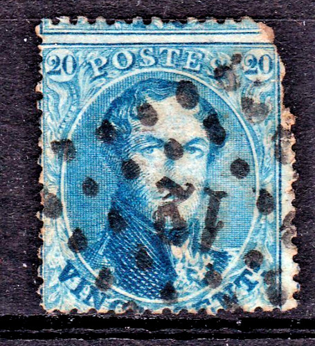 Timbre 1863 belgique - belgique, n°