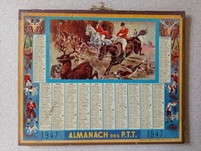 Calendrier postes 1947 - postes,