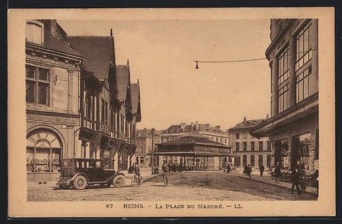 Cpa reims place du - cpa, marché