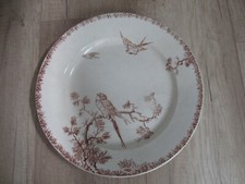 Plat rond ancien en faïence