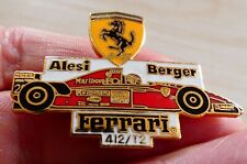 RARE PIN'S F1 FORMULA ONE FERRARI 412 T2 JEAN ALESI BERGER GERHARD EGF