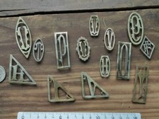 Lot lettres monogrammes argent ancien bijoux orfèvrerie antique silver letters