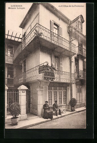 Cpa lourdes maison latapie - lourdes,,
