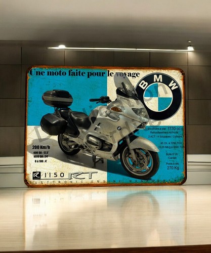 Plaque métal bmw r1150 rt - plaque,
