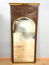 Miroir trumeau doré style Louis XVI