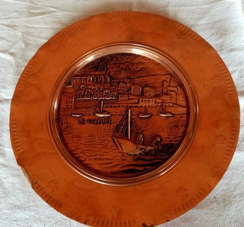 Assiette decorative cuivre - decorative,