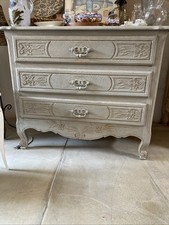 COMMODE LOUIS XV  CHÊNE PATINÉE À L’ANCIENNE 3 TIROIRS