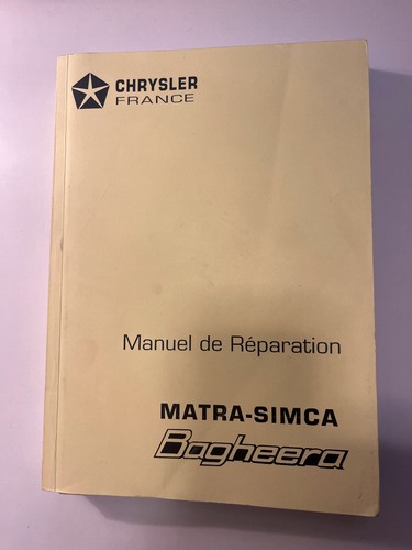 Manuel reparation matra - manuel,