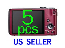 5pcs Clear LCD Screen Protector Guard Cover Film Sony CyberShot DSC-HX7V