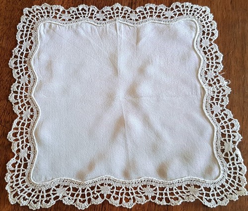 Mouchoir ancien satin de - en,