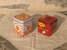 Lot de  2  boîtes métal